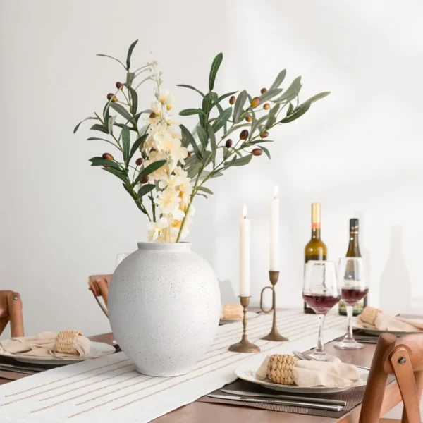 Inch Round Modern Ceramic Vases,Tall Vase for Decor Living Room Table Decor and Festive Home Interiors