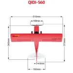 M7 QIDI-560 D RC Airplane 510mm Wingspan One-Key Stunt with 6-Axis Gyro Wind Resistant Flight Control RTF Aircraft