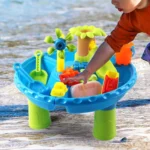 22pc 43cm Kids Sand Water Activity Play Table Fun Outdoor Sandpit Toys Set