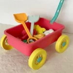 Toddler Beach Toys Early Learning Sand Play Toys With Trolley 8 Pieces Fun Outdoor Playset For Seaside Beach Outside Camping
