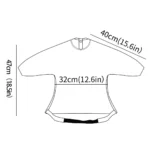 1 waterproof long-sleeve feeding bib with pockets, washable all-in-one baby bib, can be secured to high chairs and tables