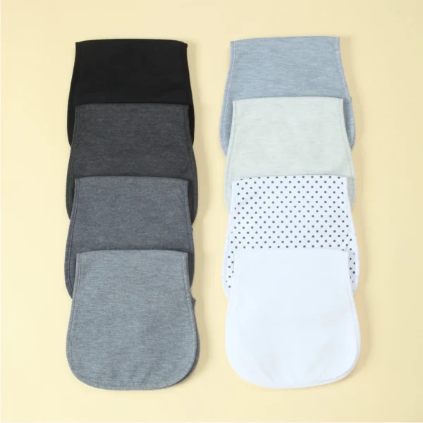 Soft Waterproof Infants Burping Cloths-8 Pcs Baby Boys Burp Rags, 3 Absorbent Layers Design