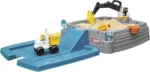 Dirt Diggers Excavator Sandbox for Kids, Including lid and Play Sand Accessories,Multicolor