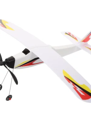 Rubber Band Powered Airplane Toy Easy Assembly Plastic Model Glider Plane Aircraft For Boys Party Favor Rc