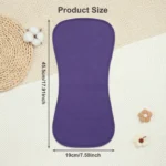 Curved Design Infants Burping Cloths-8 Pcs Waterproof Baby Girls Burp Rags, 3 Absorbent Layers Design