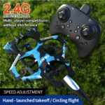 K500 MAX RC Plane Fighter 2.4G Remote Control Stunt Glider 360 ° Rolling Flight Flying EPP Foam Airplane with LED Toys for Kids