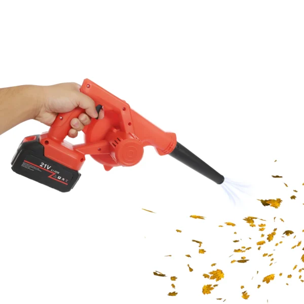 800W Electric Leaf Blower Battery Powered Cordless Blowing Machine Adjustable for Cleaning
