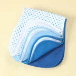 8 Pack Extra Soft Spit Up Rags with 3 Absorbent Layers, Large Waterproof Baby Burp Cloths for Baby Boys