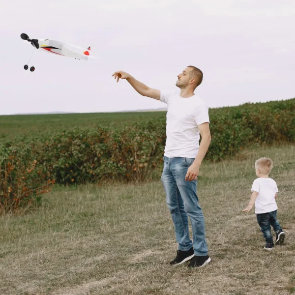 Rubber Band Powered Airplane Toy Easy Assembly Plastic Model Glider Plane Aircraft For Boys Party Favor Rc