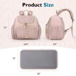 Mommy Diaper Bag Baby Stroller Organizer Backpack Large Capacity Outdoor Travel Maternity Bag With Insulated Pocket Changing Pad