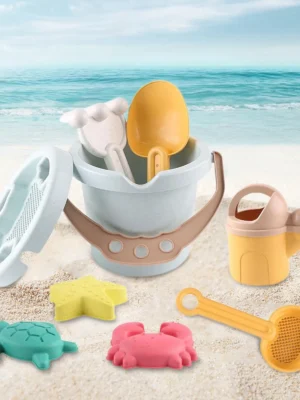 9Pcs Beach Toys Sand Set Montessori Early Educational Sand Casting Building